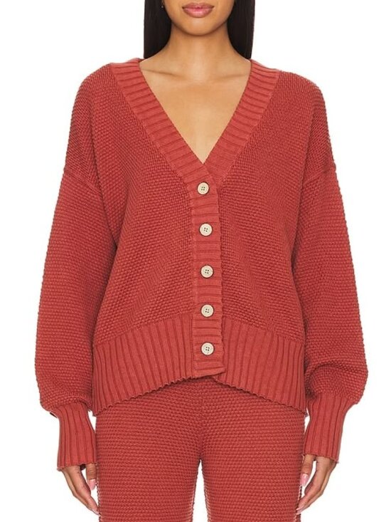 Free People Sweaters - Free People Beach Women's free-est Hailee Cardi Sweater in Red/Orange Size Small